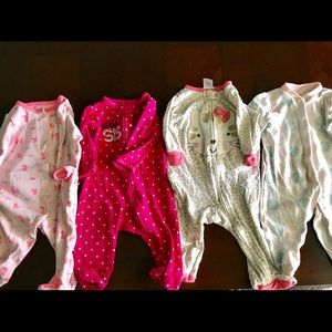 Baby girl sleeper bundle